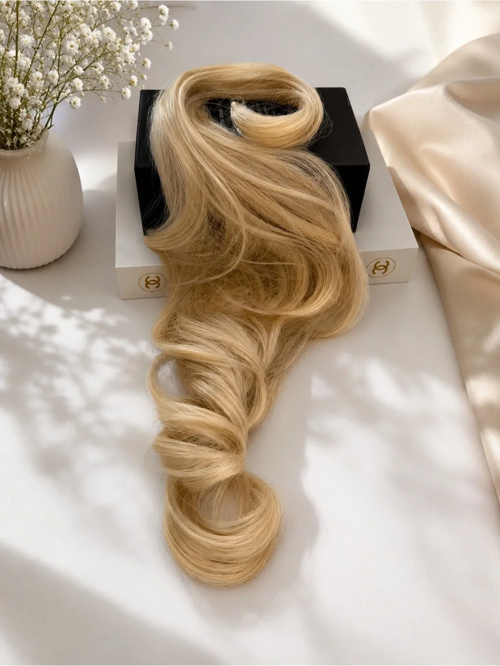 Blonde Long Wavy Ponytail Extension